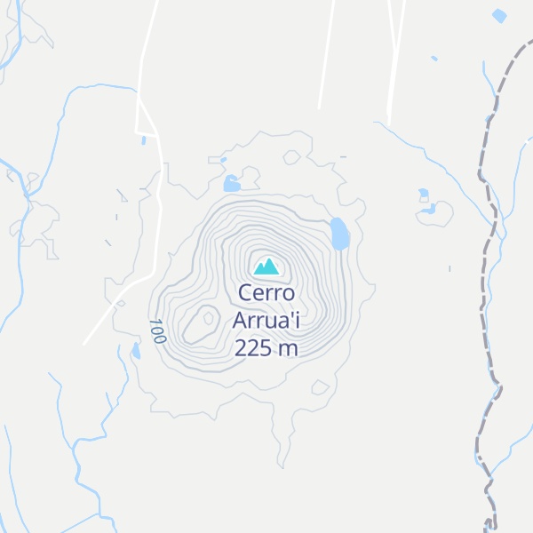Map of Cerro Arrua'i