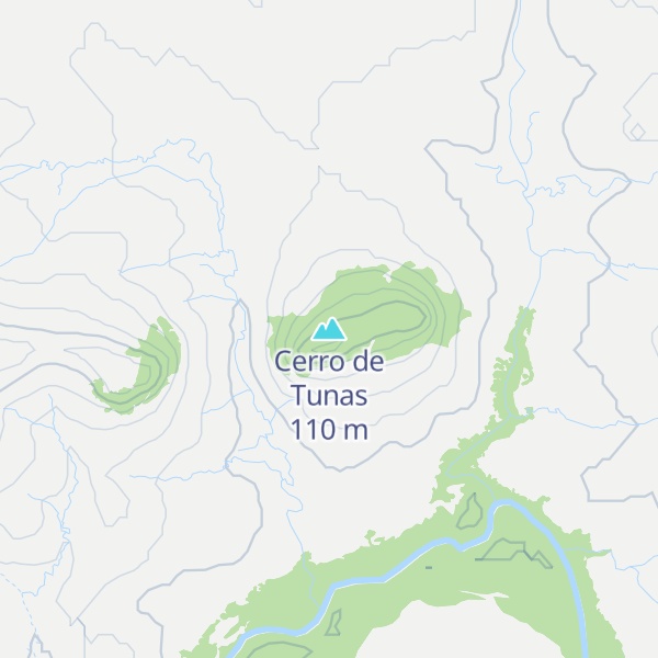 Map of Cerro de Tunas
