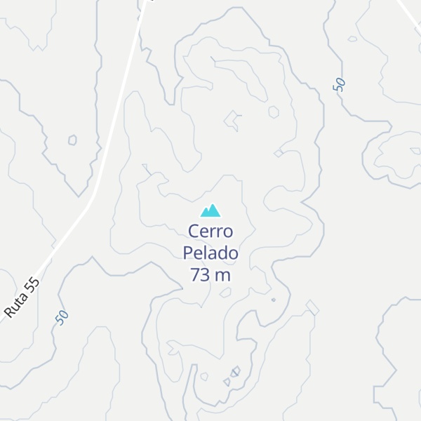 Map of Cerro Pelado