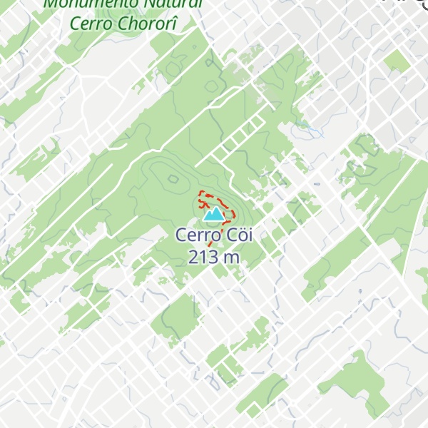 Map of Cerro Cöi