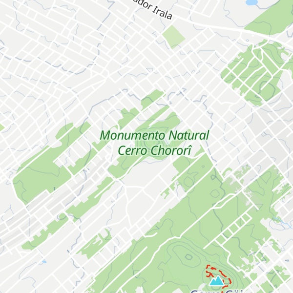 Map of Cerro Chororî