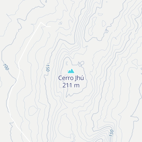 Map of Cerro Jhú
