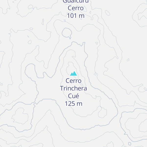 Map of Cerro Trinchera Cué
