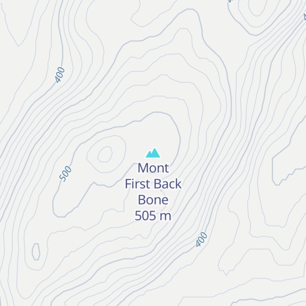 Map of Mont First Back Bone
