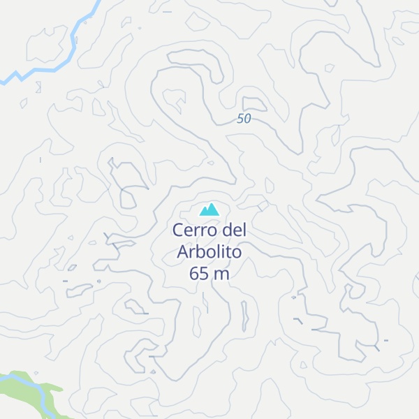 Map of Cerro del Arbolito