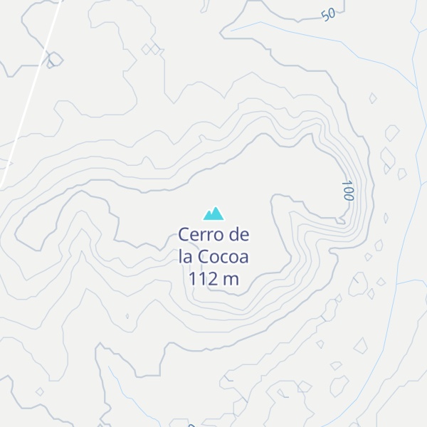 Map of Cerro de la Cocoa