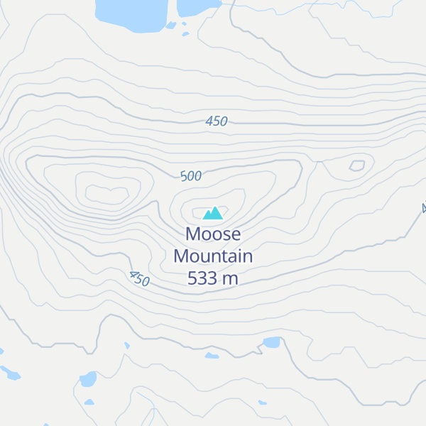 Map of Moose Mountain