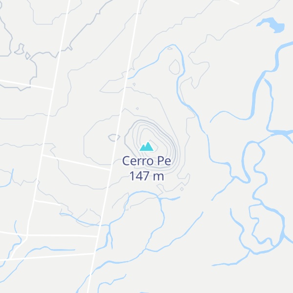 Map of Cerro Pe