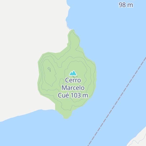 Map of Cerro Marcelo Cué