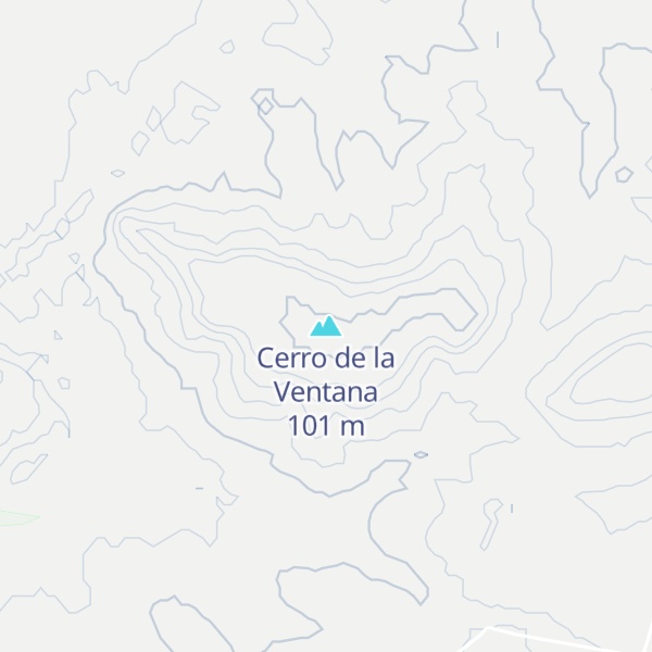Map of Cerro de la Ventana