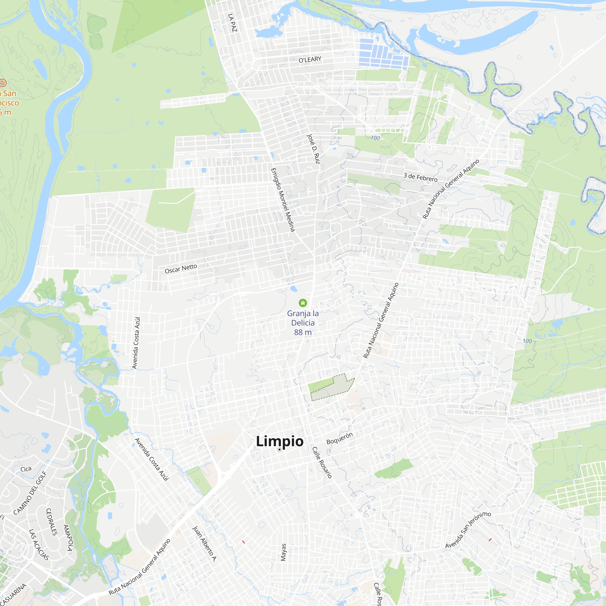 Granja la Delicia map
