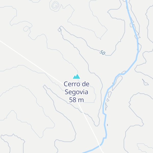 Map of Cerro de Segovia