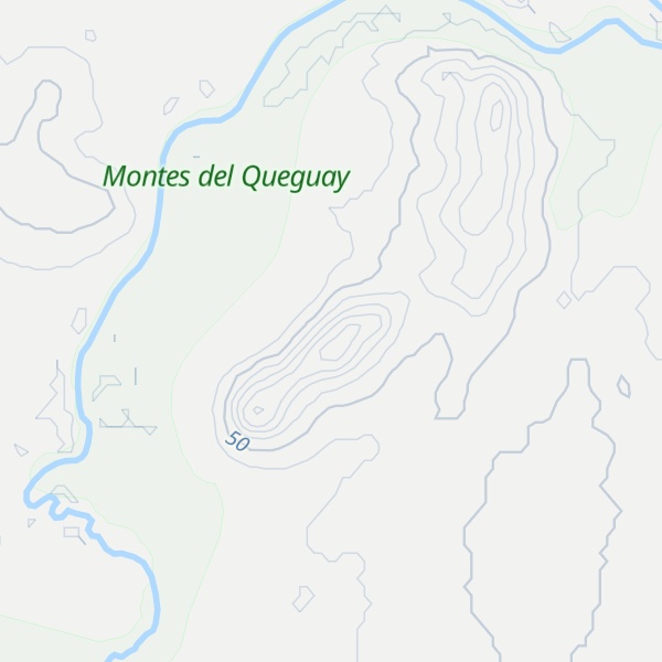 Map of Cerro de Basualdo