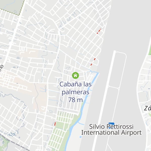 Map of Cabaña las palmeras