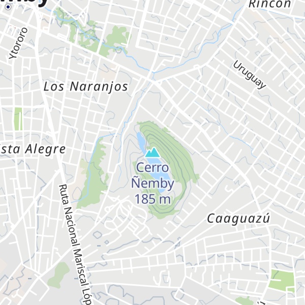 Map of Cerro Ñemby