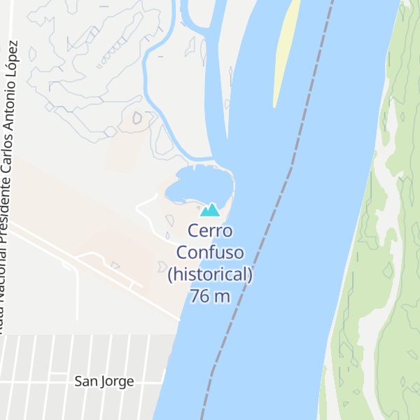 Map of Cerro Confuso (historical)