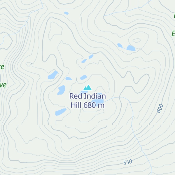 Map of Red Indian Hill
