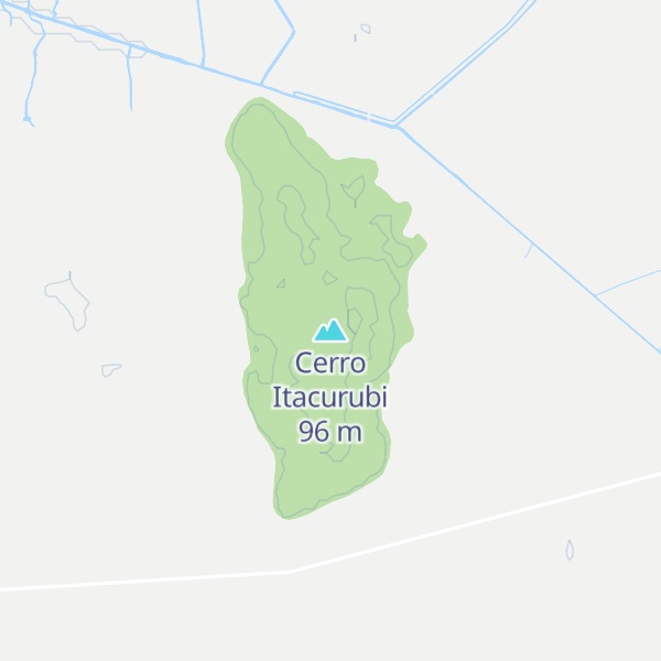Map of Cerro Itacurubi