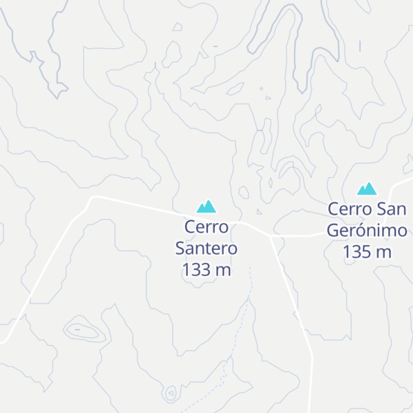 Map of Cerro Santero