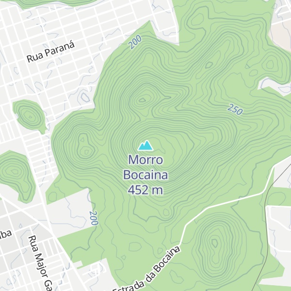 Map of Morro Bocaina