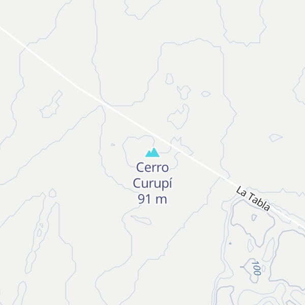 Map of Cerro Curupí