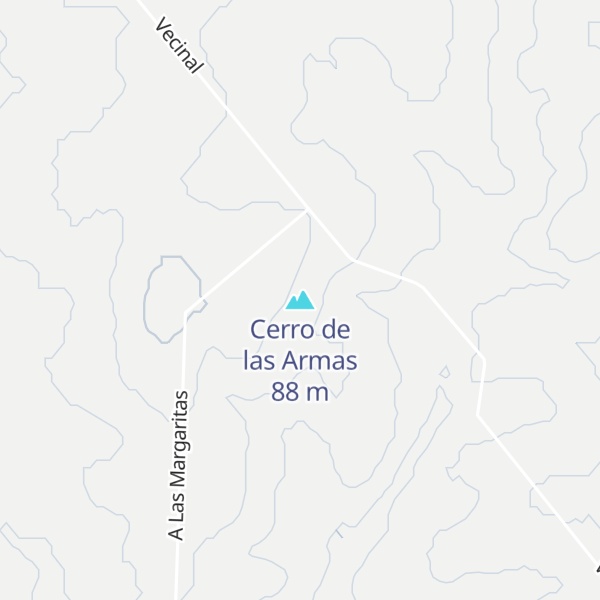 Map of Cerro de las Armas