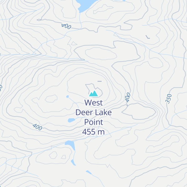 Map of West Deer Lake Point