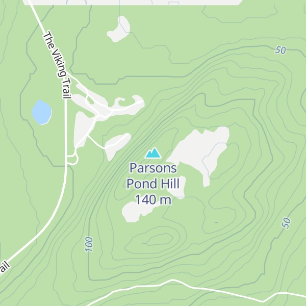 Map of Parsons Pond Hill