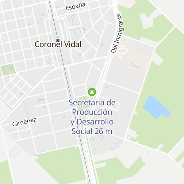 Map of Secretaria de Producción y Desarrollo Social