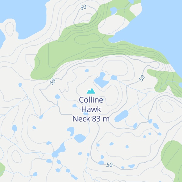 Map of Colline Hawk Neck
