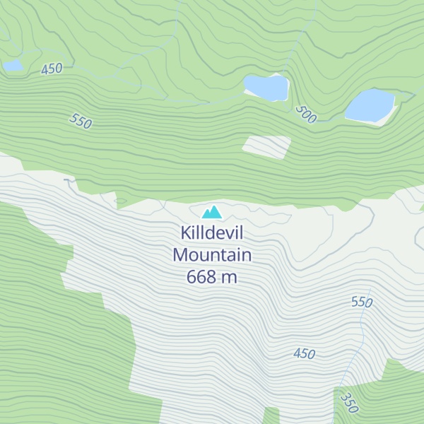 Map of Killdevil Mountain