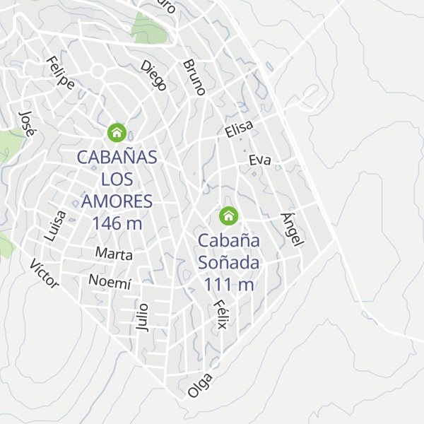 Map of La Escondida