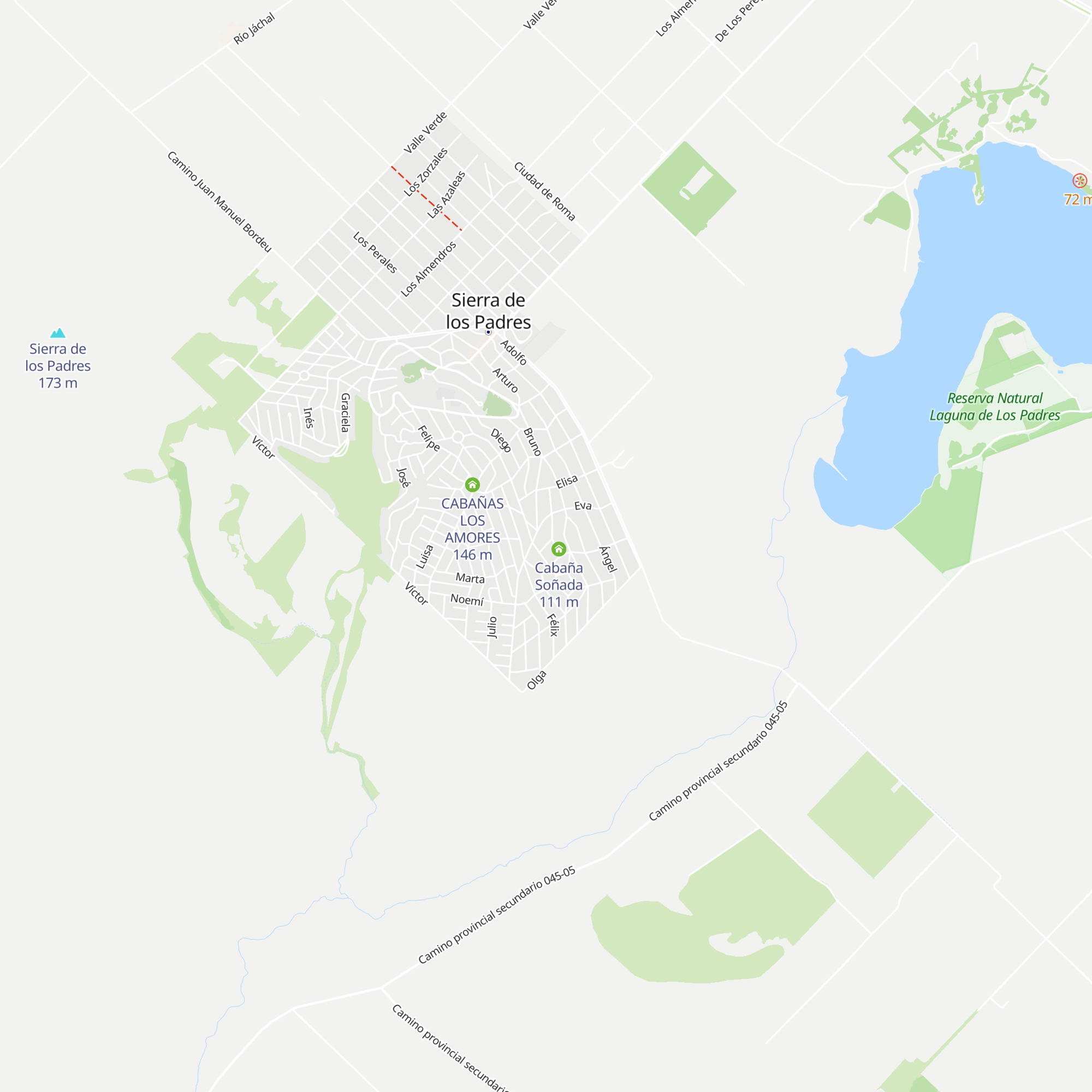 La Escondida map