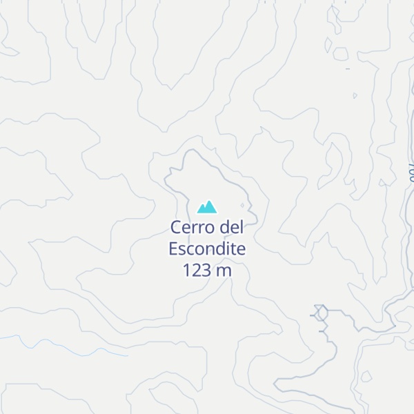 Map of Cerro del Escondite