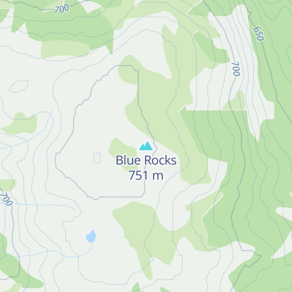 Map of Blue Rocks