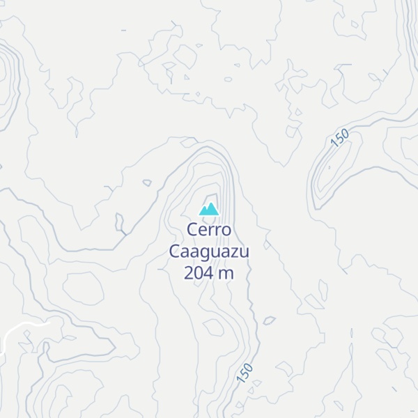Map of Cerro Caaguazu