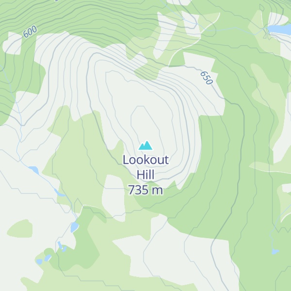 Map of Lookout Hill