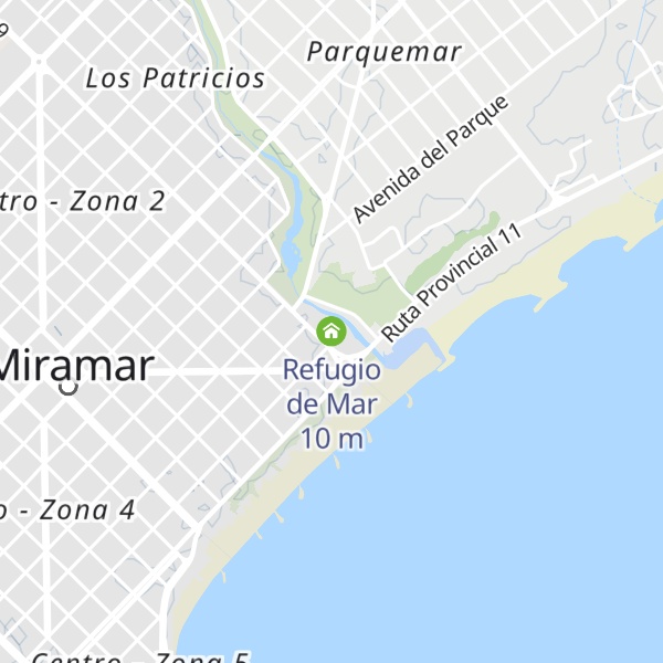 Map of Refugio de Mar