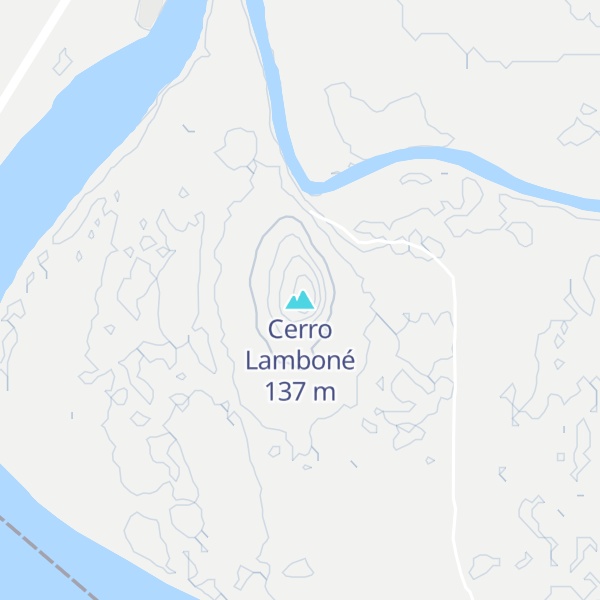 Map of Cerro Lamboné