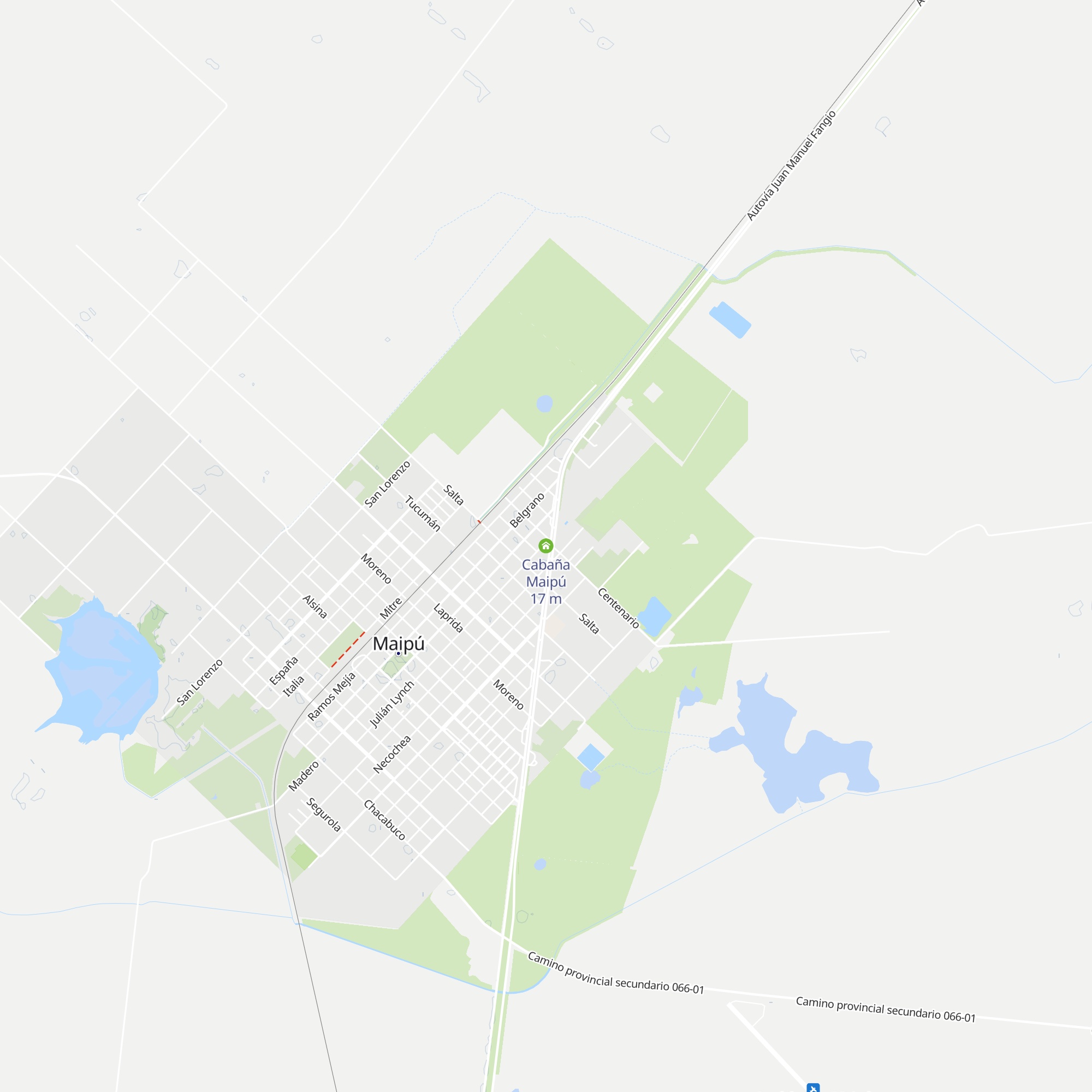 Cabaña Maipú map