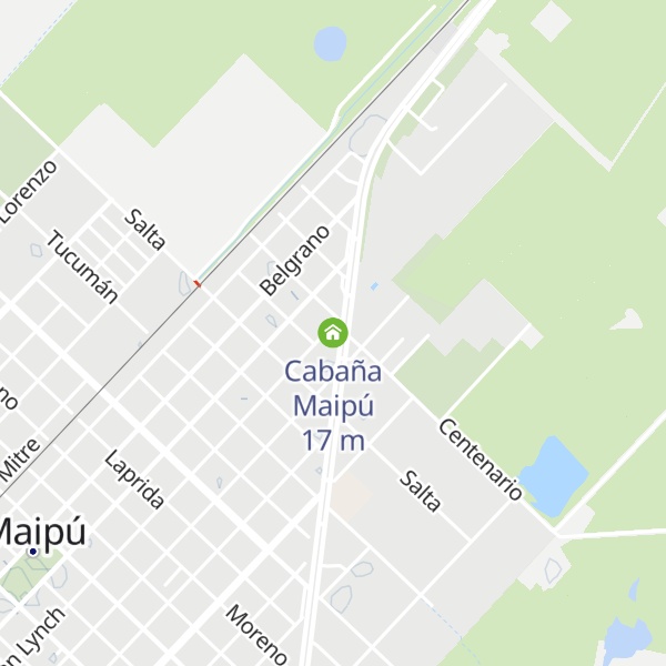 Map of Cabaña Maipú