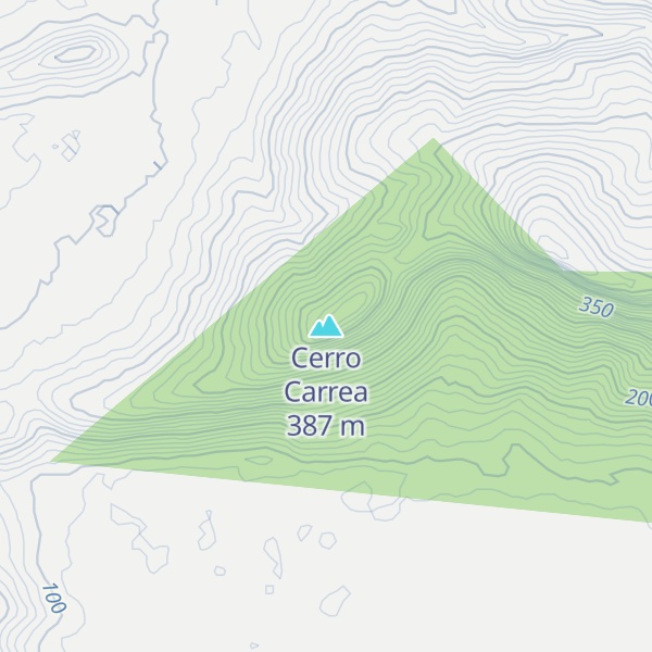 Map of Cerro Carrea