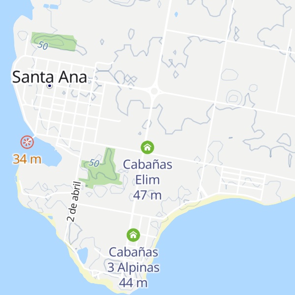 Map of Cabañas Elim