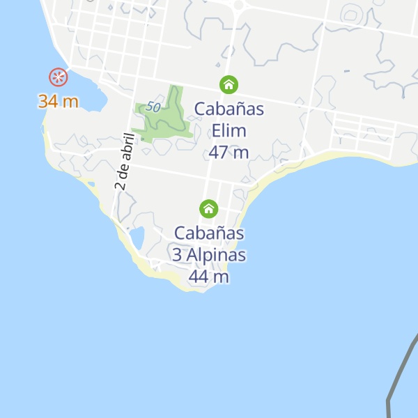 Map of Cabañas 3 Alpinas