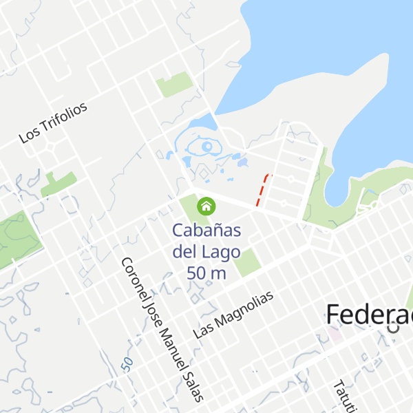 Map of Cabañas del Lago