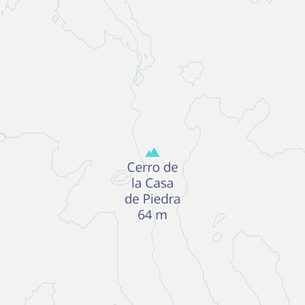 Map of Cerro de la Casa de Piedra