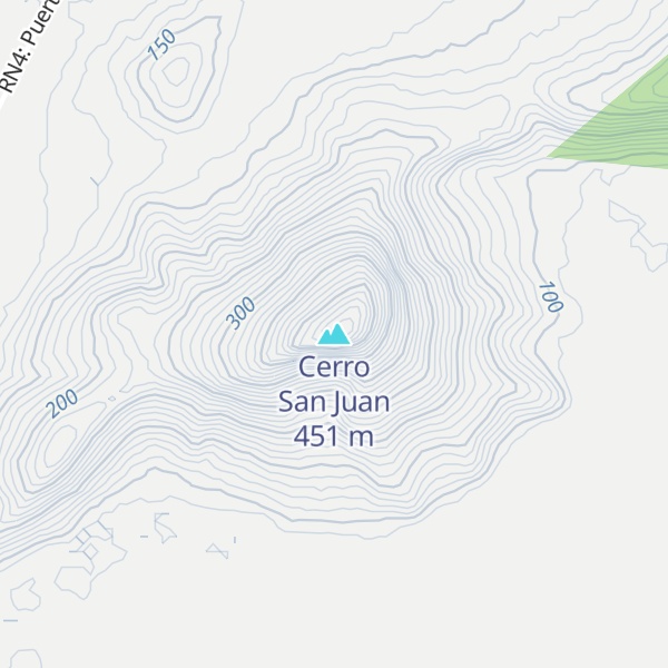 Map of Cerro San Juan