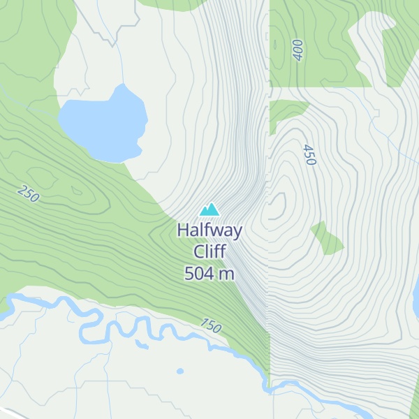 Map of Halfway Cliff