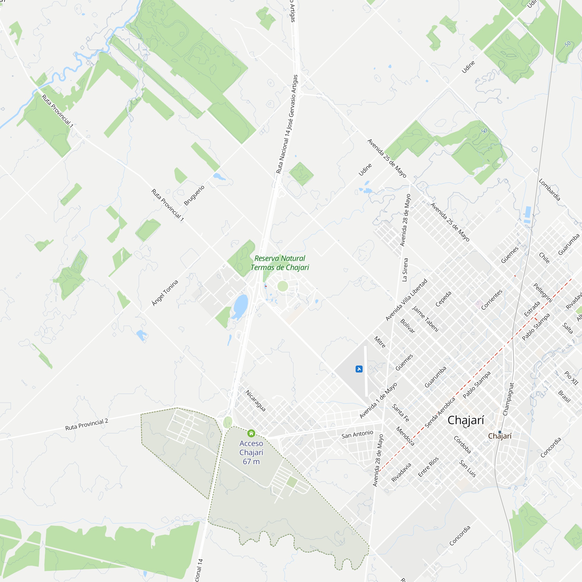 Aguasanas Complejo Bungalows map