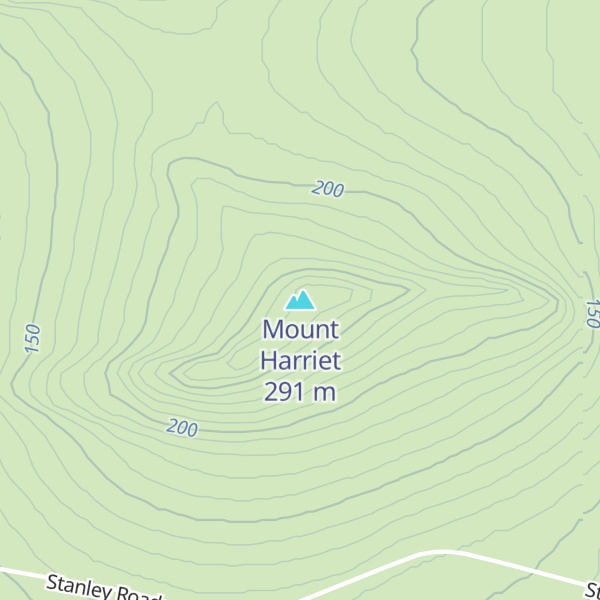 Map of Mount Harriet